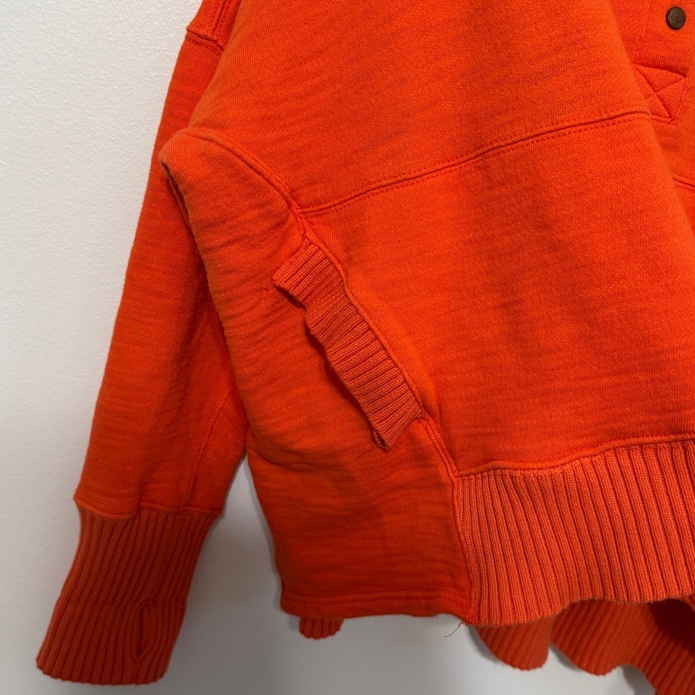 Free People Movement Solid Honey Dove Pullover Sweater Size Large Hoodie Orange - Picture 8 of 10